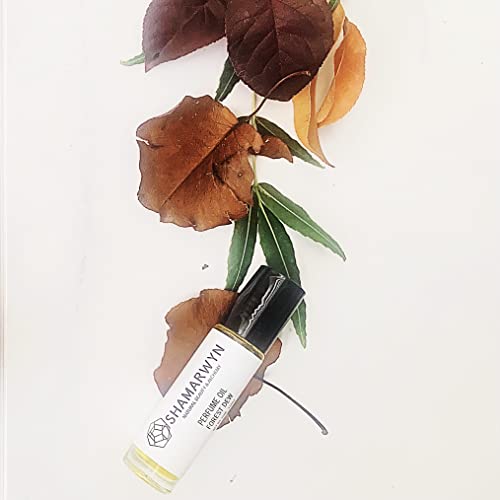 Forest Dew Perfume Oil, Natural Organic, Fresh Woodsy Clean Masculine Unisex Scent, Pure Essential Oil Blend for Men 10ML