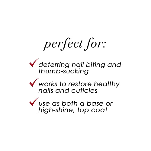 Dermelect Resist Nail Bite Inhibitor + Treatment Anti Aging Nail treatment for Strengthening & Restorative for Nail Biting, Thumb Sucking Weak Nails Hard to Grow Nails Women Men and Children 0.4 oz