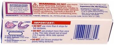 Fixodent Denture Adhesive Cream Original 0.75 oz (Pack of 8)