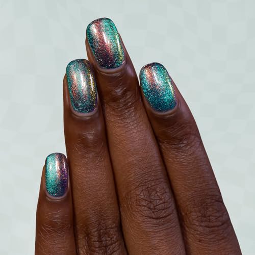 ILNP Hypnosis - Orange to Teal Magnetic Shimmer Nail Polish - Vegan, Cruelty Free, Non Toxic