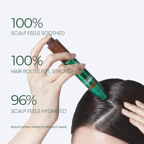 Scalp Strengthening Roll-On Serum for Daily Massage and Hair Growth | Vegan Anti-Loss Treatment, Cooling & Soothing Relief with Rosemary Oil, Mineral and Silicone Oil Free, Korean, 0.50 Fl oz.