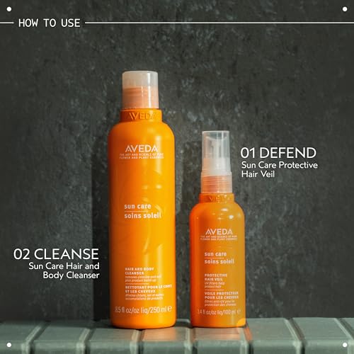 Aveda Sun Care Hair & Body Cleanser | Removes Chlorine and Salt | with Coconut Oil | for All Hair Types, 8.5 Fl Oz
