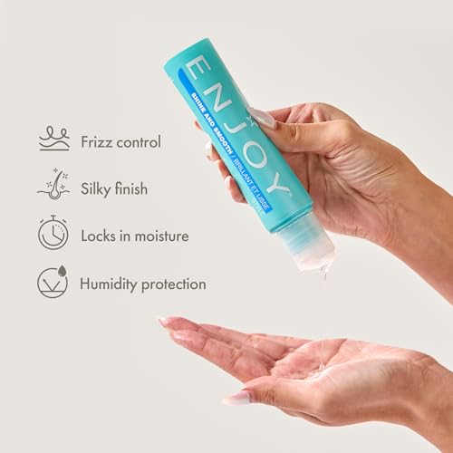 Enjoy Shine & Smooth, Frizz Control and Moisture Locking Formula for Silky, Weightless Hair (3.4 oz)