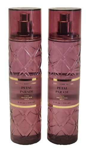 Bath and Body Body Care - Full Size 2 piece Fragrance Mist - BUNDLE GIFT SET - 8 fl oz each (PETAL PARADE)