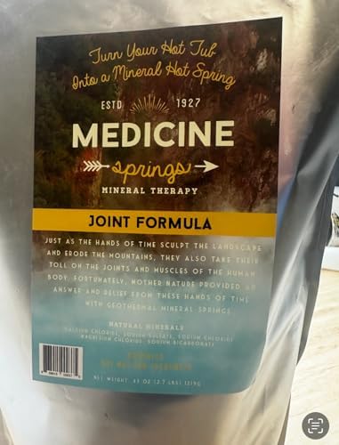 Mineral Salts for Hot Tub - Hot Springs Spa Salt for Joint Soak - Soaking Mineral - Medicine Springs Joint Formula for Relaxation