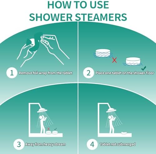 Shower Steamers Aromatherapy 15 Pack Bath Bombs Gifts for Women & Men Organic Eucalyptus & Menthol Essential Oil, Spa Relaxing Birthday Gifts for Wife & Husband, Travel Essentials Aromatherapy