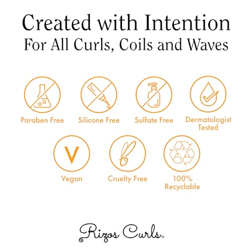Rizos Curls Nourish Oil Strength & Frizz Control - Improve Split Ends & Repair Dry Brittle Hair Smooths & Hydrates All Hair Types Straight, Wavy, Curly Non-Greasy, Sulfate & Paraben Free