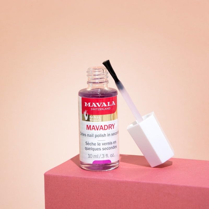 Mavala Mavadry Manicure Timesaver for Touch-Dry Nails | Dries in Seconds | Chip Resistant Formula | Long Lasting | Prevent Flaking | Leaves Brilliant Sheen (0.3 oz.)