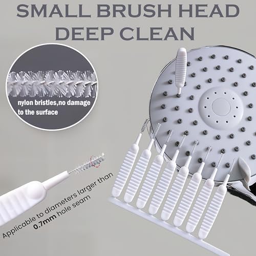 Shower Head Cleaning Brush, Multifunctional Shower Cleaning Tools Showerhead Cleaning Brushes Picks Anti-Clogging Nozzle with Storage Boxes for Household Bathroom Nozzle (20 Pcs)
