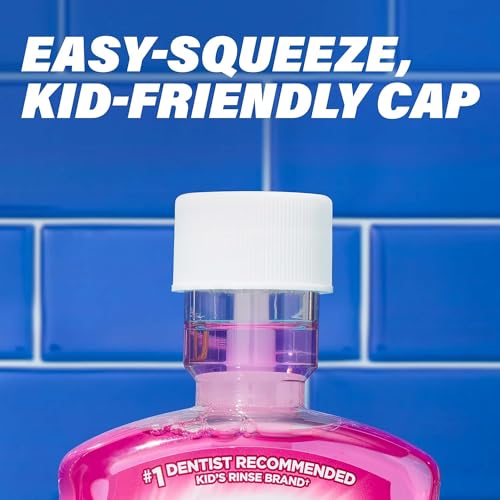 ACT Anticavity Kids Flouride Rinse Bubble Gum Blowout Flavor 18 Ounce Bottles (Pack of 3)