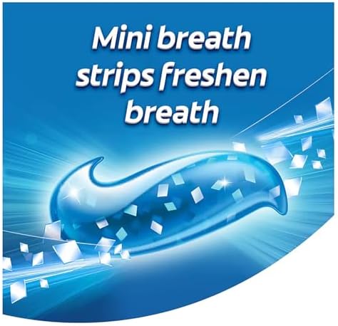 Max Toothpaste with Mini Breath Strips, Cool Mint 3 Large Tubes of 7.3 oz (Total 21.9 oz) Whitening, Fluoride Cavity Protection, Long-Lasting Fresh Breath Bonus Toothpaste Squeezer