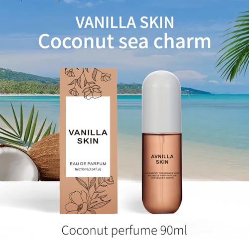 Heavy Cream & Vanilla Perfume Fragrance Mist, Sweat-Proof Portable Elegance, Body Spray for Men Long-Lasting Scent, for Hair & Body Vanillas Skin Hair Perfume (1)