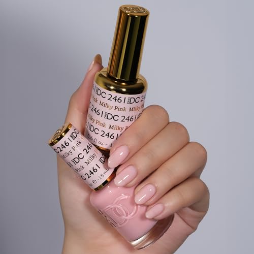 DND DC Gel Polish Set, Sheer Collection, UV Gel Polish and Air Dry Nail Lacquer, Matching Chip-Free Polish Duo, 0.5 Fl Oz Each