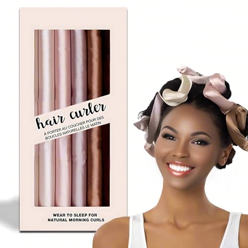 Heatless Curling Rod - Heatless Hair Curler for Overnight Curls, Soft Hair Curlers to Sleep In, Heatless Curlers for Women, No Heat Curls for Short Hair & Long Hair (Mixed color, 10 IN)