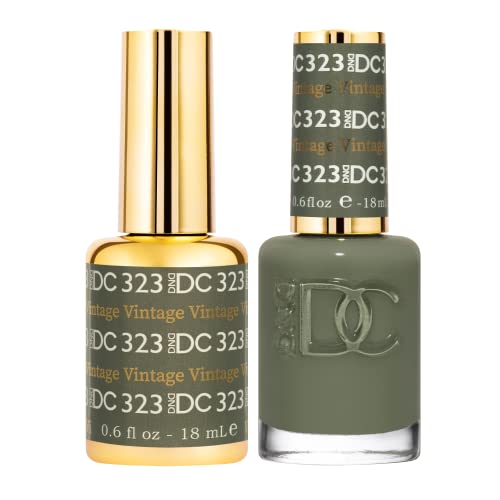 DND Gel Polish Set, Green Collection, UV/LED GelPolish and Air Dry Nail Lacquer, Matching Chip-Free Polish Duo, 0.5 Fl Oz Each