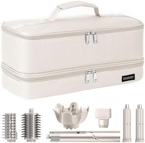 Double Layer Storage Case For Shark Flexstyle, Travel Carrying Case For Shark 430/440 Flexstyle, Organizer Bag For Shark Flexstyle/Dyson Airwrap Styler Attachments