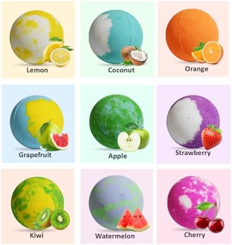 Bath Bombs for Kids with Surprise Toys Inside, 9 Pack Pull-Back Car Bath Bombs Gift Set for Boys Girls Birthday Easter Egg Xmas, Bubble Kids Safe Bath Fizzy Ball with 3 Multifunctional Vehicles Cars