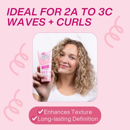 Dippity Do Girls with Curls Leave-In Curl Defining Cream - Anti-Frizz Styling Cream for Curly & Wavy Hair - Includes Shea Butter & Coconut Oil to Strengthen & Protect - 125 mL/4.2 fl oz - 2 Pack