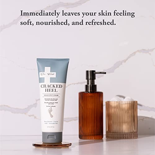 Dr. Foot Cracked Heel Repair Cream 8 Fl Oz - Moisturizing Lotion with Shea Butter & Lactic Acid, Softens Calluses & Dry Skin on Feet
