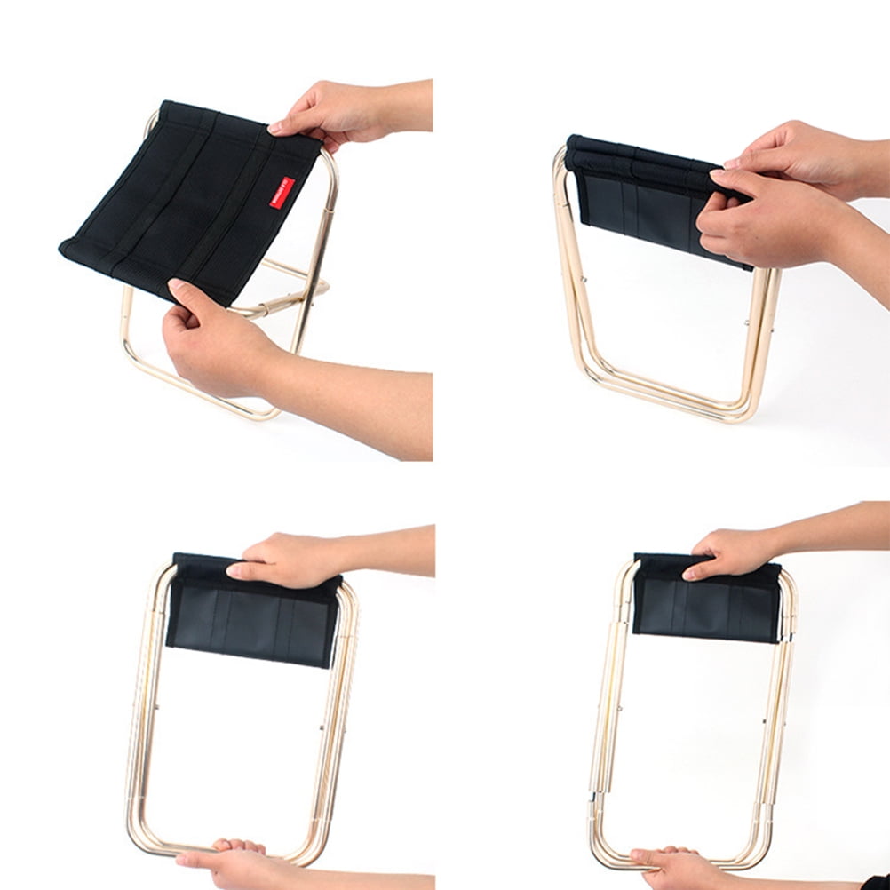 SKISUNO Lightweight Foldable Chair Aluminium Alloy Oxford Cloth Portable for Camping Picnics 1Set 9.8x8.9x10.6in