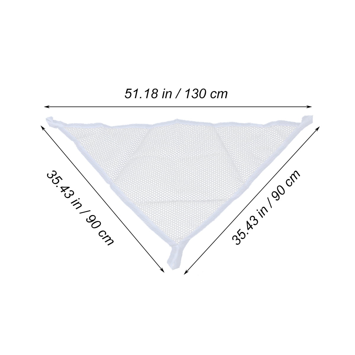 TAILTOSS 1Pack White Toy Hammock for Storing and Organizing Children’s Toys 130x90x90in