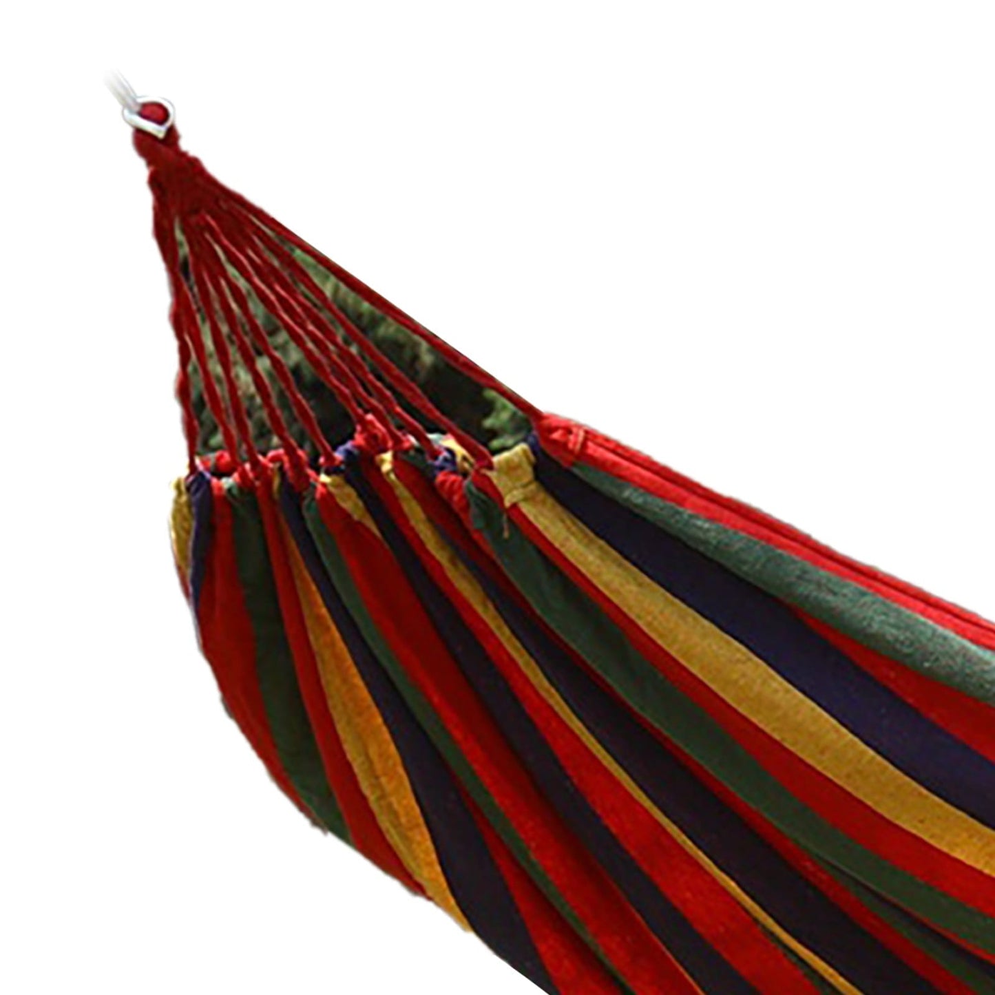 Portable Outdoor Hammock, Single and Double Striped Hammock, Suitable for Outdoor/Indoor Courtyard and Backyard Camping