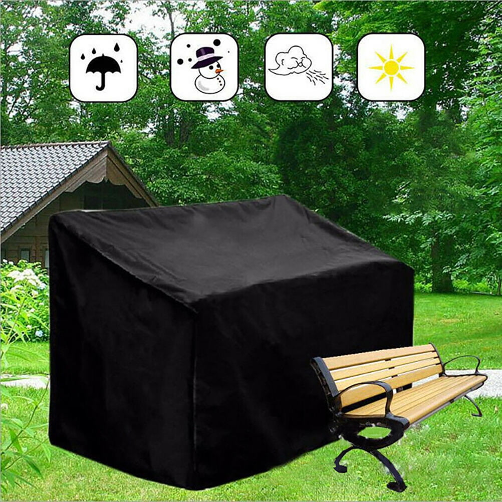 Raindrops 1pc Garden Bench Cover Seater Oxford Cloth Dust Protection Outdoor Furniture Shield Sun For Use