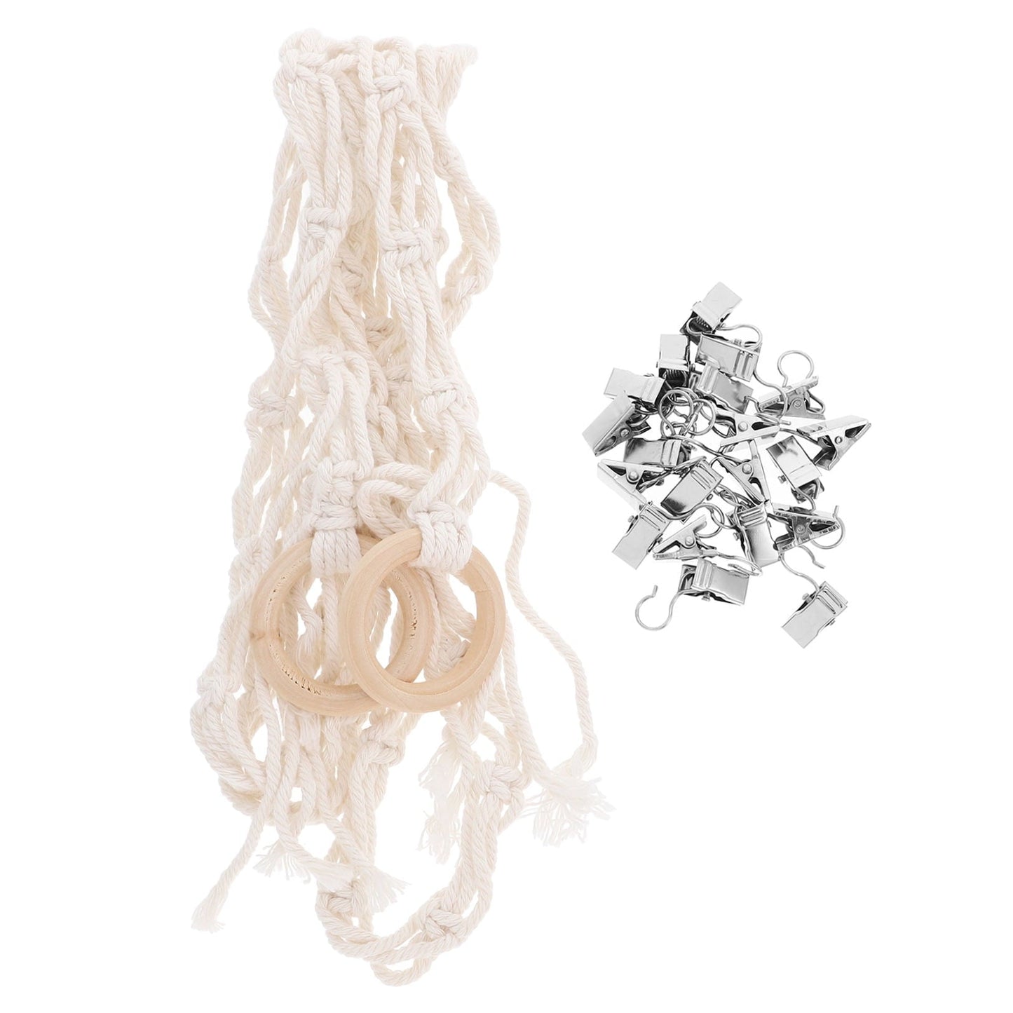 TAILTOSS 1Pcs Hanging Toy Storage Hammock for Stuffed Animals and Toys in White