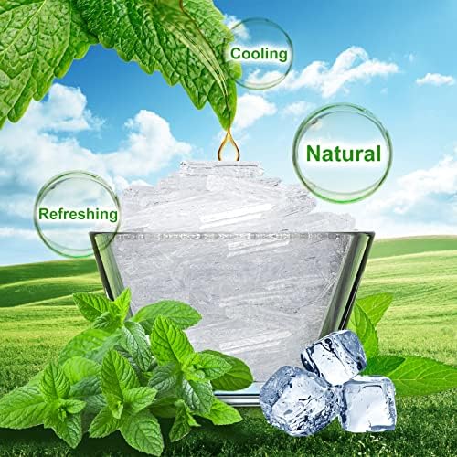 Menthol Crystals Bulk 1lb, 100% Pure Organic Mint Crystals | Great for Making Shower Steamers, Creams and Soaps
