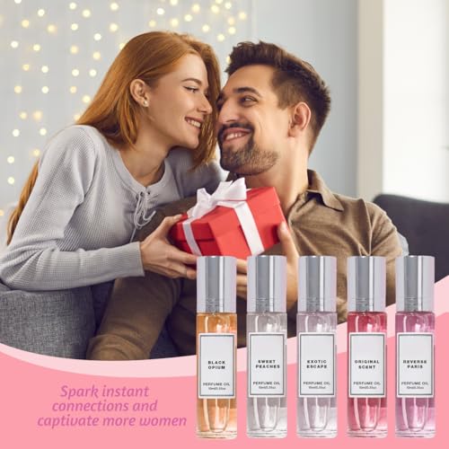 Pheromone Perfume Collection,Roll On Pheromone Perfume for Women,Long-Lasting Enhanced Scents Pheromones Collection(10set) (9PACK)