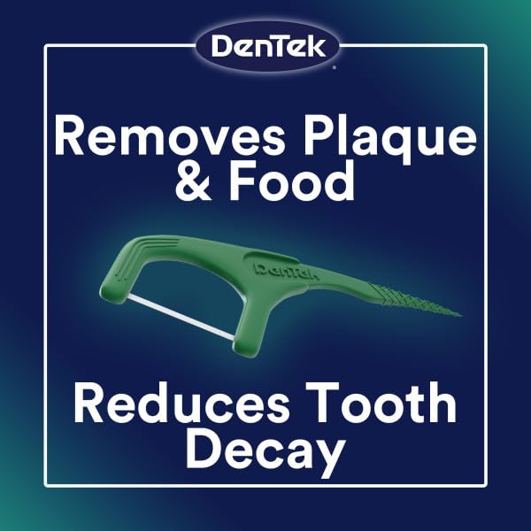 DenTek Fresh Clean Floss Picks, For Extra Tight Teeth, 75 Count, 6 Pack