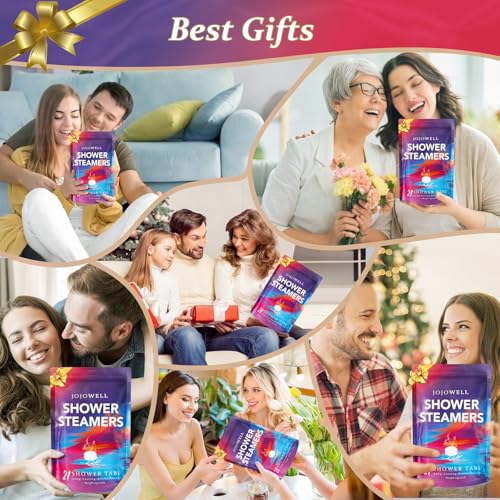 Shower Steamers Aromatherapy - 21Pcs Birthday Gifts for Women, Wife, Mom, Essential Oil, Nasal Relief, Self Care Home Spa Gifts for Women, Teacher Appreciation Gift for Her