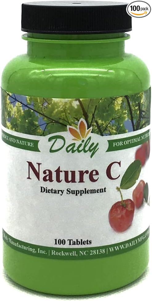Daily Manufacturing Nature C (Vitamin C from Acerola Cherry) 100 Tablets per Bottle