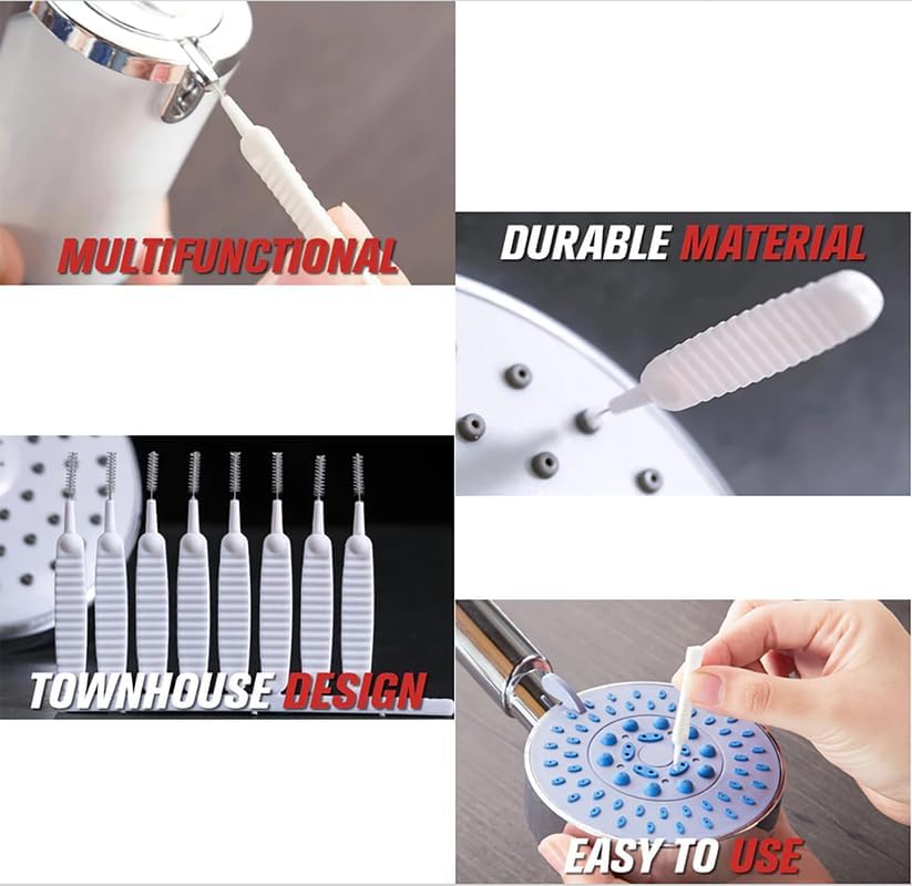 Gap Hole Anti-Clogging Cleaning Brush, 2024 Upgrade Shower Head Cleaning Brush for Small Hole Shower Head Cleaner Tool Multifunctional Hole Cleaning Brush for Pore Small Nozzle Keyboard, 30Pcs