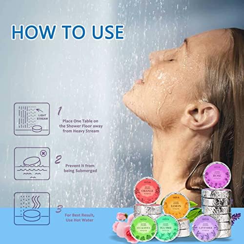 Aromatherapy Shower Steamers- Stocking Stuffers for Women, Shower Bombs - Self Care and Relaxation Stress Relief Stocking Stuffers for Adults