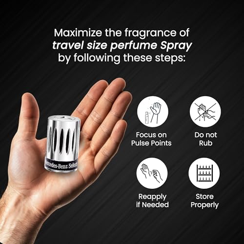 Mercedes-Benz Select Perfume for Men Travel Collection Mini EDT Spray 0.7 Ounce