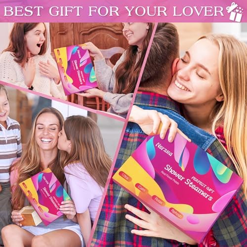 Shower Steamers Aromatherapy Birthday Gifts for Women-12 Pack Mothers Day Gifts,Gifts for Grandma,Wife,Mothers,Stress Relief and Relaxation Gifts for Women and Men