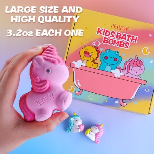 Bath Bombs for Kids, Organic Bubble Bath Kids Bath Bombs for Girls & Boys, Valentine Easter Christmas Basket Stuffers, Teen Girl Gifts Trendy Stuff, Party Favors