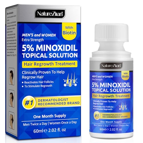 Minoxidil for Men-5% Extra Strength Hair Regrowth for Men Treatment-5% Topical Solution-Dropper Applicator Included -Minoxidil for Women-Stop Thinning & Hair Loss (1pcs