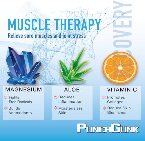 Punch Gunk Muscle Therapy Recovery Bath Soak with MSM, Magnesium, Vitamin C and Aloe