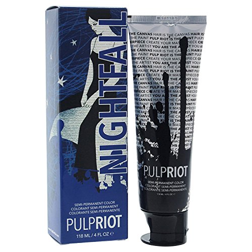 Pulp Riot Semi-Permanent Hair Color for Unisex, Nightfall Blue, 4 Ounce