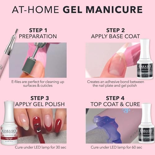 KIARA SKY Soak Off Gel Nail Polish 0.5 fl oz, MILKY WHITE (G623)