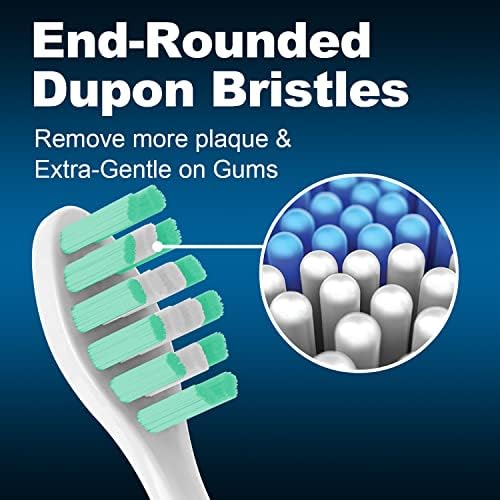 Replacement Toothbrush Heads for Gleem Electric Toothbrush，White 10 Pack