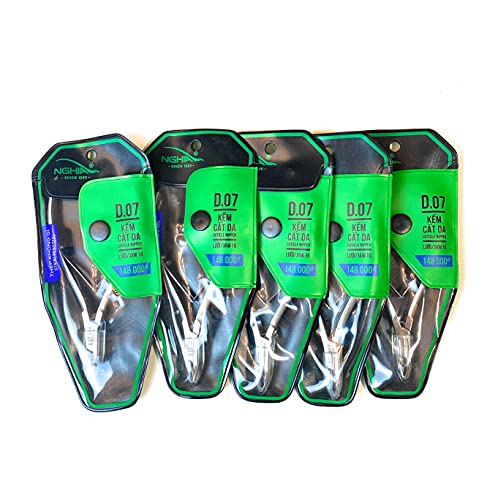 5 pack Nghia Stainless Steel Cuticle Nipper C-07 (Previously D-07) Jaw 16