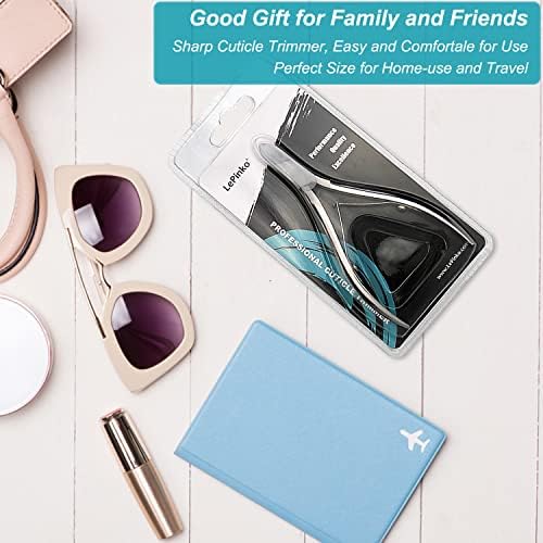 LePinko Professional Cuticle Trimmer kit, Super Sharp Dead Skin Clipper, Labor-saving Cuticula Remover for Fingernail Toenail, Manicure Pedicure Tool for Women Men, Home Salon Use, 7mm Jaw