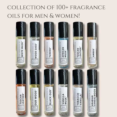 Replicant Cologne For Men - Mini Perfume Set, Fragrance Body Oil, Sample Cologne, Roller, 4 Pc (Musky Set)