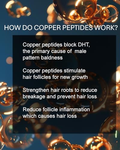 Copper Peptides for Hair Growth - Ultrastrong 10% Copper Peptide Serum for Hair Liposomal 7x Absorption - MADE IN USA