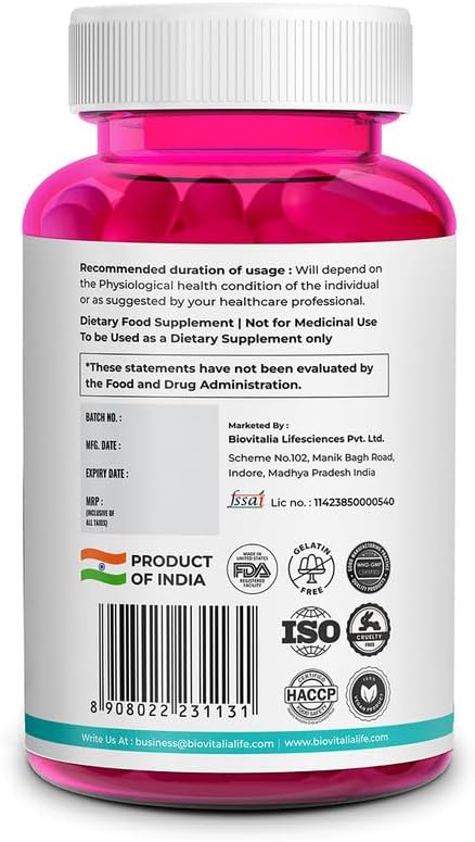 BIOVITALIA Vitamin B12 Capsules Methyl Cobalamin Supplement 1000mg Plant-Based Capsules - Support Nerve Function & Metabolism Enriched with Wheat Grass Spirulina Beetroot - 60 Vegan Caps