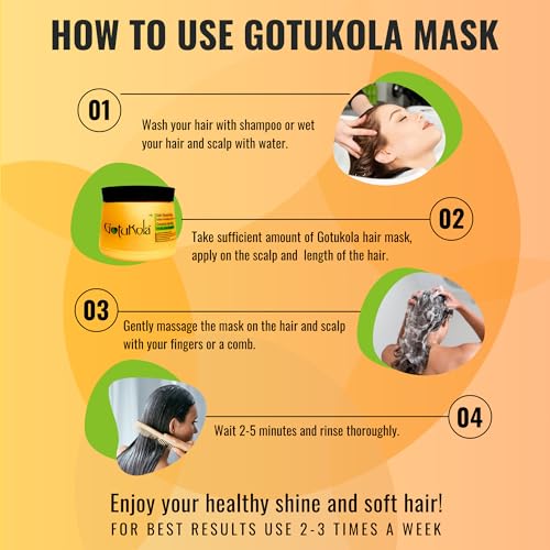 Satin Strands Mask for Dry, Color Damaged Hair – Deep Conditioner Hair Treatment Softens Dry Hair, Repairs Damage, & Revitalizes Scalp – Gotu Kola Herb, Essential Oils, & Keratin Hair Mask