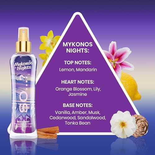 So...? Mykonos Nights Body Mist for Women - 6.9 oz Body Mist - Pack of 2